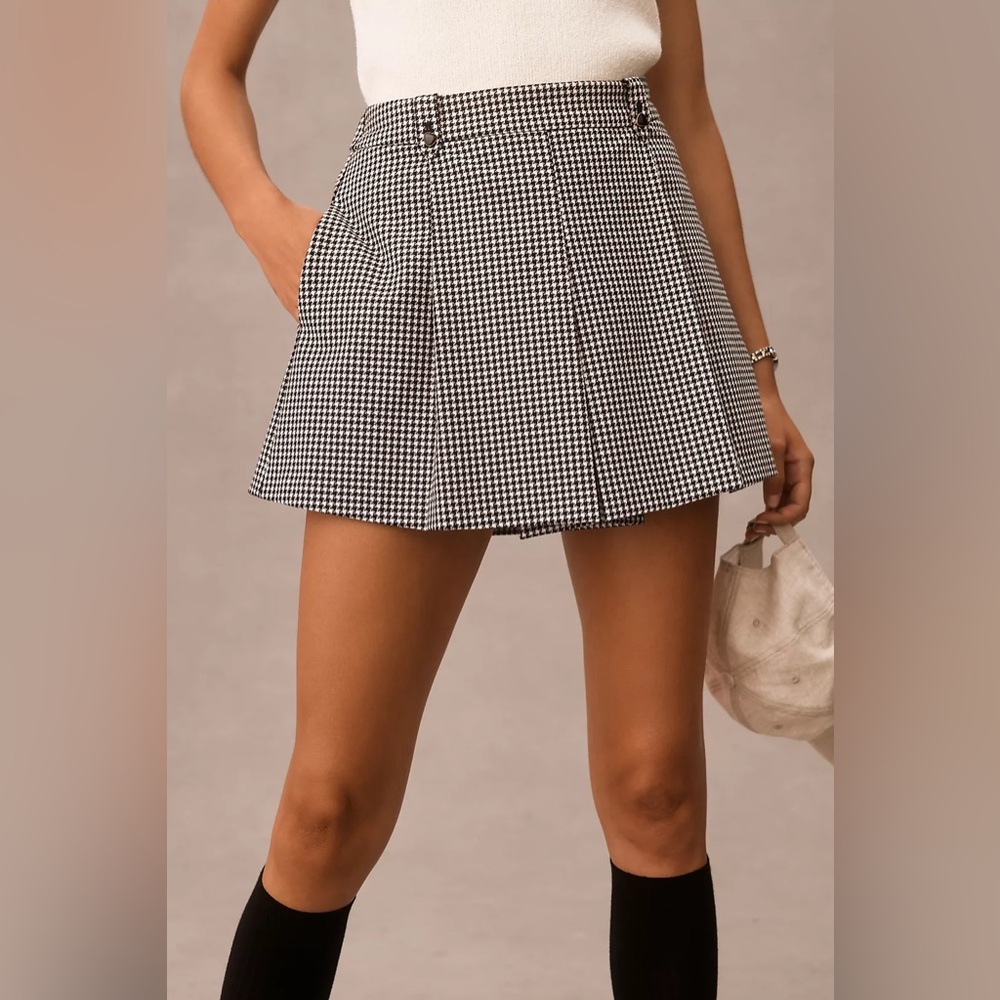 Maeve Menswear Pleated Skort